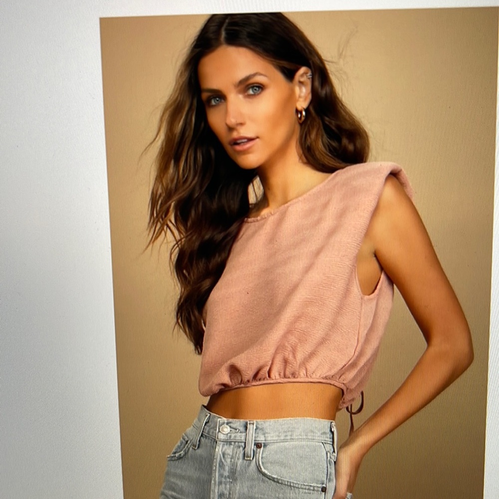 LULAS SUNSETS W YOU BLUSH PADDED SHOULDER